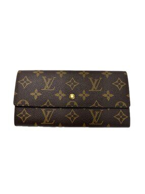 Louis Vuitton Monogram Portefeuille Monnaie Credit Wallet Gold